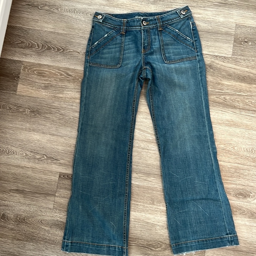 Vintage BR Low Rise Wide Leg flair Jeans 8